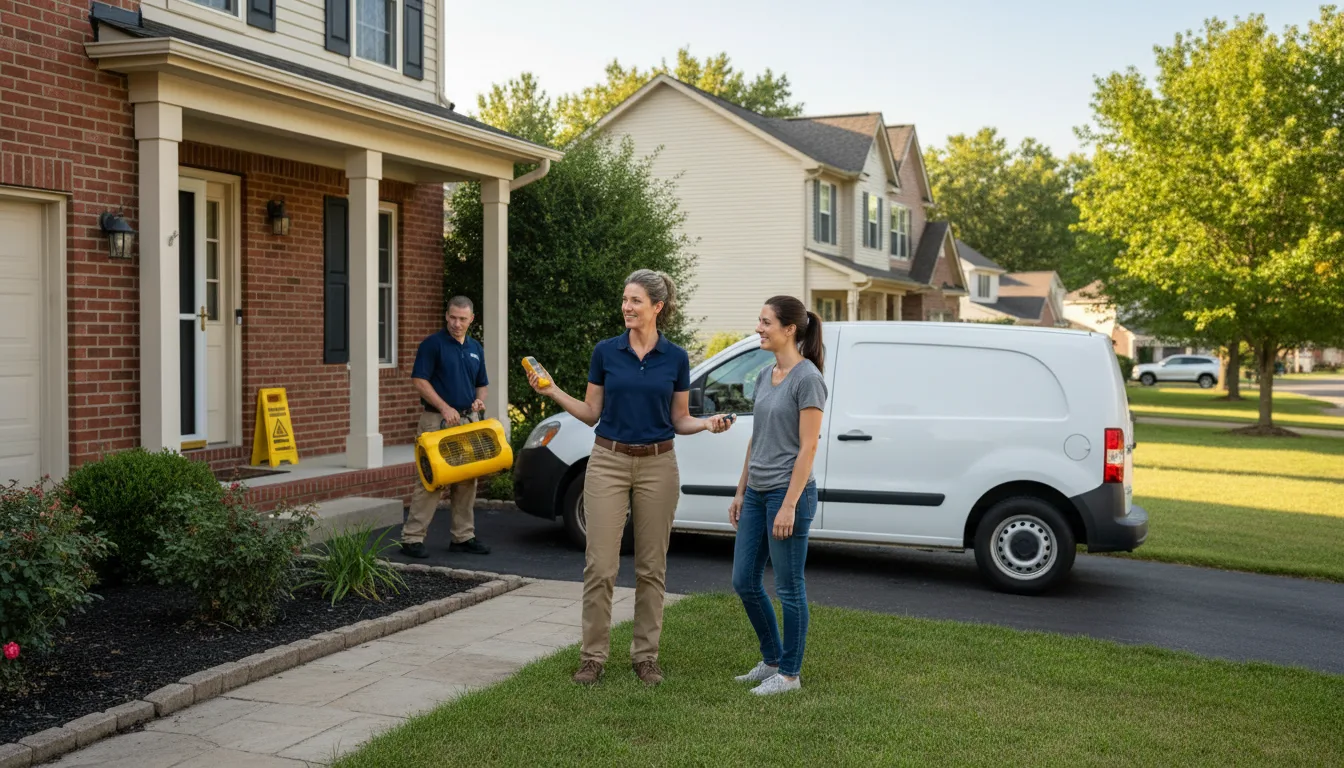 Residential water damage restoration in Cullowhee, NC